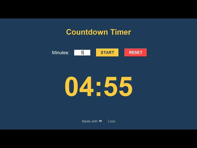How to make Beautiful Timer With Full Screen | Tkinter | Pygame | Python