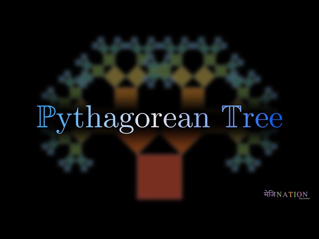 Pythagorean Tree | #Manim | #mathvisualization