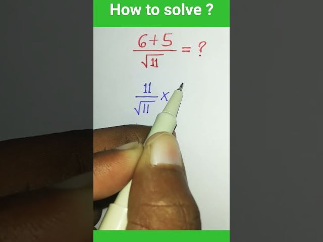 Square Root Fraction #maths #shorts