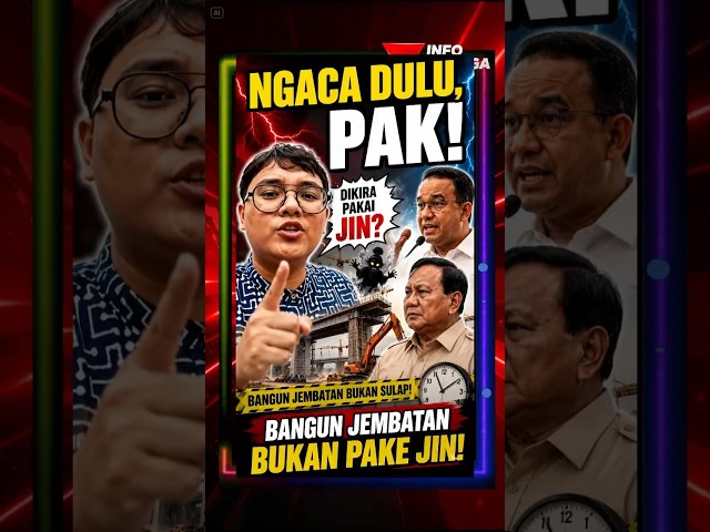 TIKTOKER BALAS ANIES! DIKIRA BANGUN JEMBATAN SEMUDAH ITU #politik #beritaterkini #prabowo
