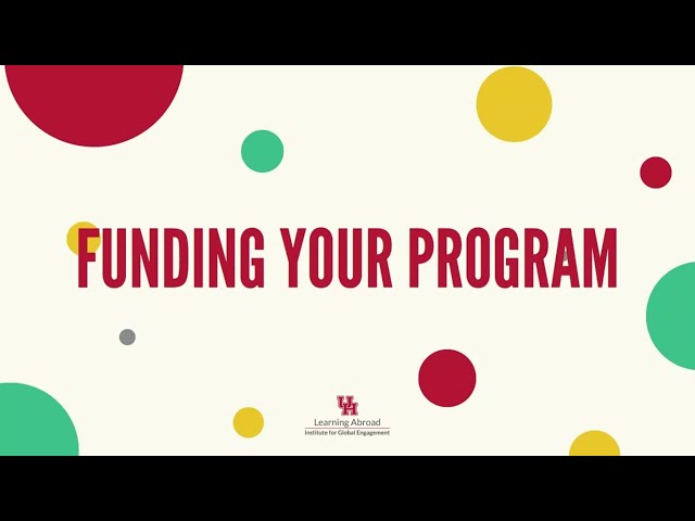 Funding your Program