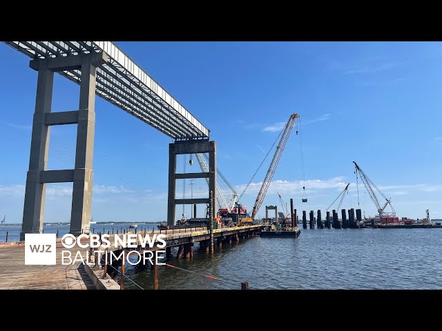 Maryland leaders share update on Key Bridge construction
