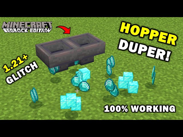 New Best Ever Hopper Duplication Glitch in Minecraft Bedrock Edition 1.21.92 - Minecraft Bedrock