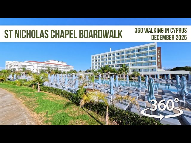 Virtual Tour of Paphos Boardwalk Near St Nicholas Chapel.