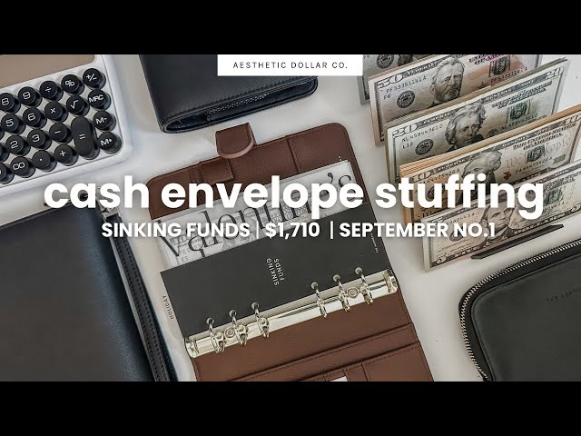 Cash Envelope Stuffing 🍂💵☕️ $1,710 | September No.1