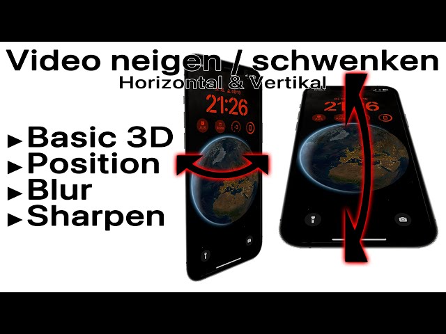 Video Horizontal & Vertikal neigen/schwenken | Premiere Pro Tutorial