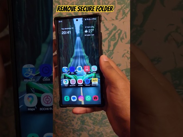 How to remove secure folder from Samsung #shorts #samsung #samsungs24ultra #android #tutorial