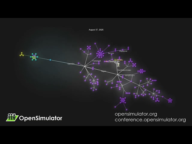 OpenSImulator - 2025 Source Code Contribution Visualization