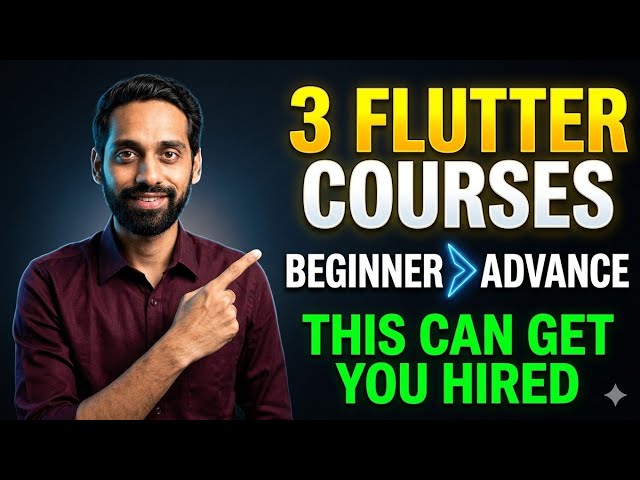 Learn Flutter in 2026 — 3 Best Courses to Build Real Apps and Get Hired