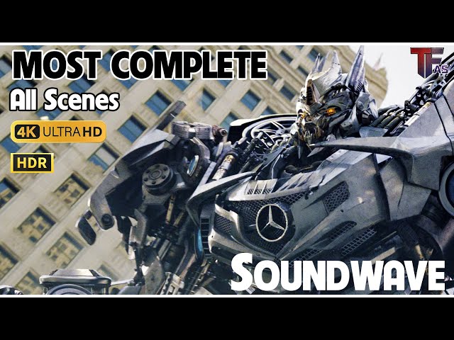 SOUNDWAVE All Scenes 4K HDR (The MOST COMPLETE) with Ravager & Laserbeak all scenes - Transformers