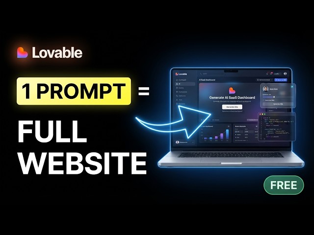 Build a Professional Website with AI | Lovable AI Complete Tutorial | FREE + Beginner Friendly