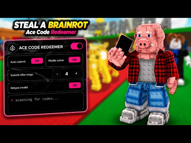 [ NO KEY ] Steal A Brainrot Script | Ace Code Redemeer Code Redemeer | AUTO RIDDLE | INSTANT REDEEM