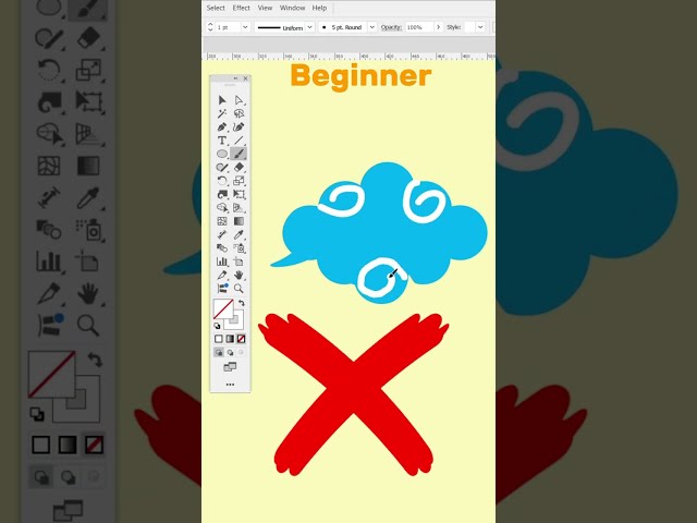 Stop making cloud patterns like this ❌#graphicdesigntools #tutorial