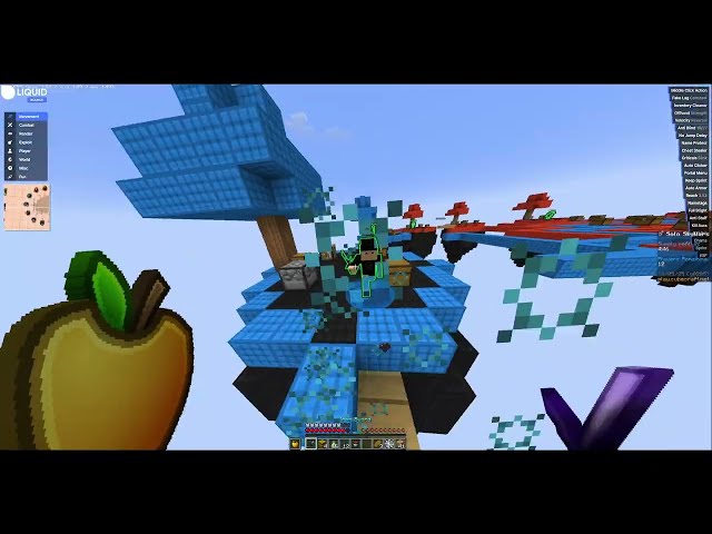 One round of hacking on Cubecraft Java (raw/unedited gameplay)