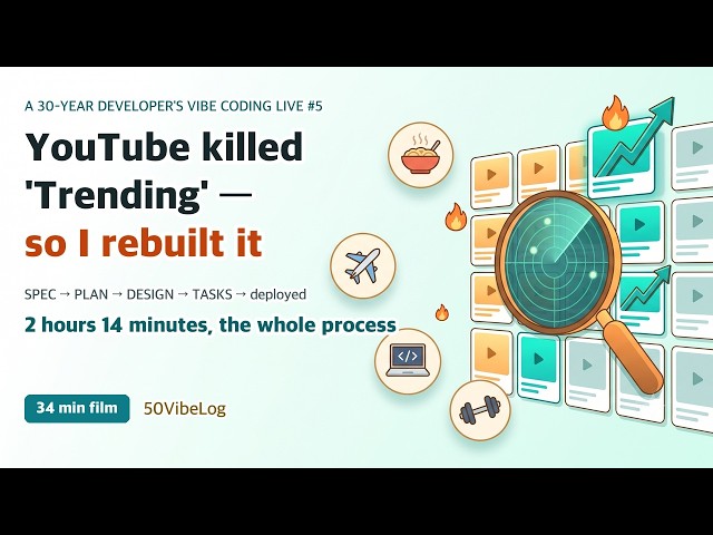 YouTube Killed the Trending Page — So I Rebuilt It in 2 Hours | Vibe Coding Live
