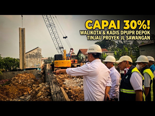MAYOR'S INSPECTION! Sawangan Alternative Road Progress Hits 30%