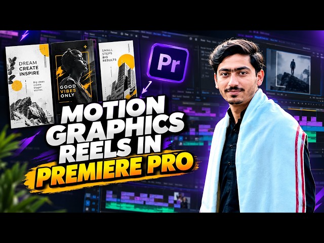 🔥 Motion Graphics Reels in Premiere Pro | Professional Reel Editing Tutorial