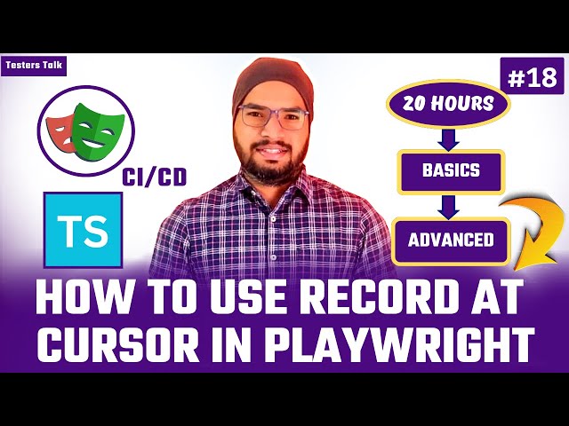 Playwright Typescript #18 How to Use Record At Cursor in Playwright | Playwright Automation Tutorial