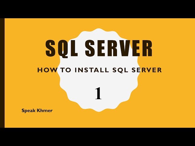 How To Installing SQL Server 2012 express