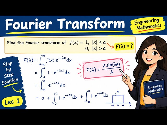Fourier Transform | Solved Example | Engineering Mathematics | SPPU