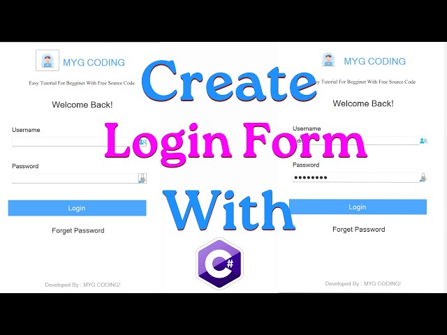 Build a C# Login Form in 60 Seconds! 🔐💻 (Full Code)