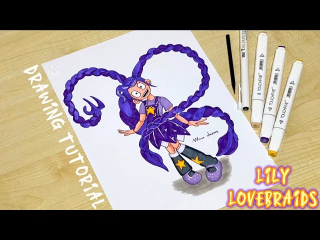 How to draw Lily Love braids from Poppy Playtime chapter 5