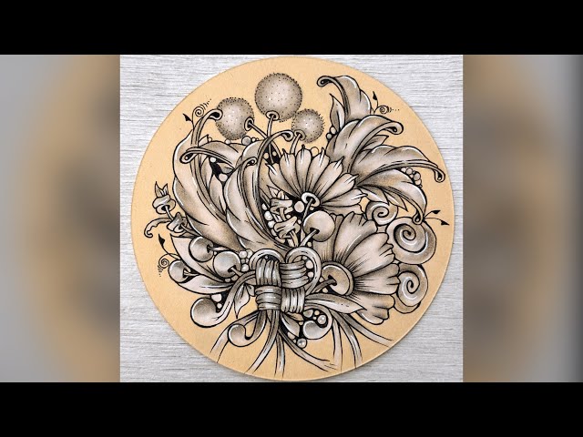 Zentangle Inspired Art || Step by Step || Drawing Tutorial || Drawing Guide || 