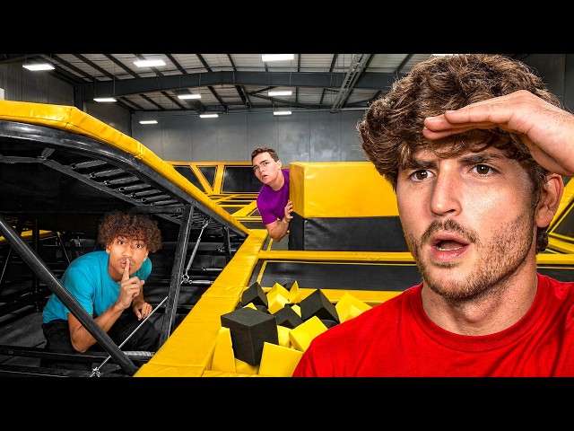 EXTREME HIDE & SEEK IN TRAMPOLINE PARK!