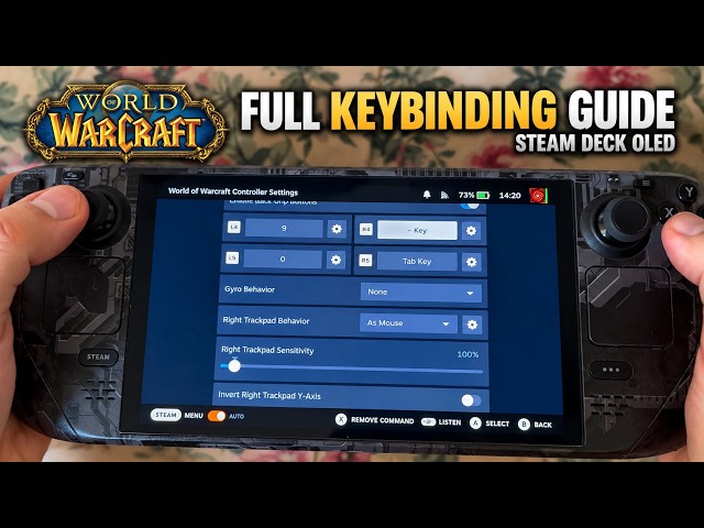 FULL Key Binding Guide & Controller Setup for World of Warcraft on Steam Deck OLED