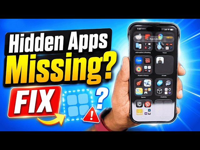 Hidden Apps Folder Missing on iPhone? | Let's Fix It!