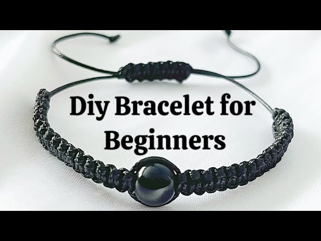 DIY quick and simple macrame bracelet
