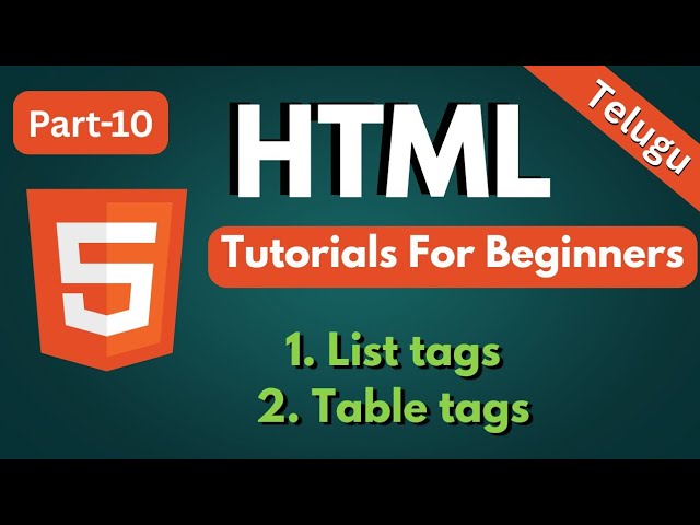 HTML Part-10 | HTML Full Course | @ComputerW0rld #html