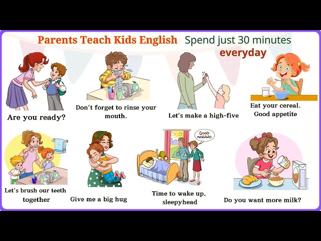 Lesson 152: Simple English Phrases for Morning Routines | Fun & Easy Learning at Home #opol