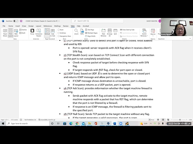 CIS30C Lecture: NMap scripting and command line