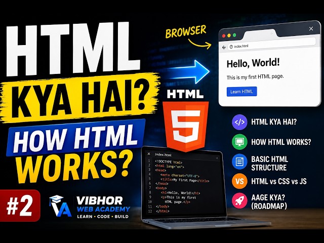 HTML Kya Hai? | How HTML Works? | HTML Tutorial in Hindi #2