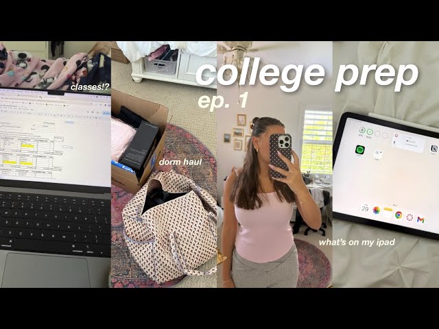 COLLEGE PREP ep.1 [dorm haul, classes, tech]
