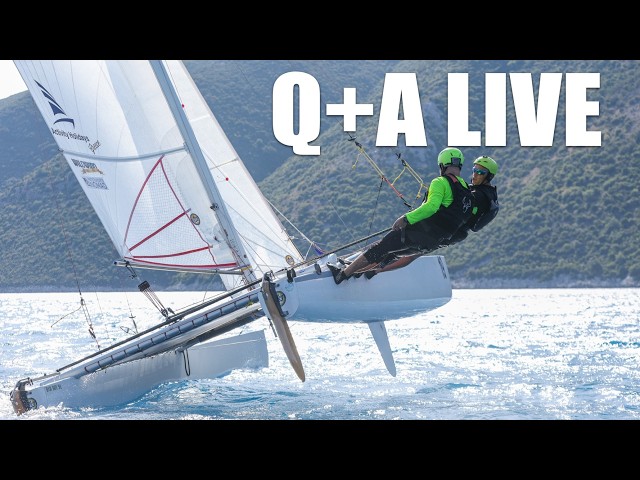 Skegs vs Assymetric Hulls - Which Point Higher? Q+A Live Catamaran Sailing