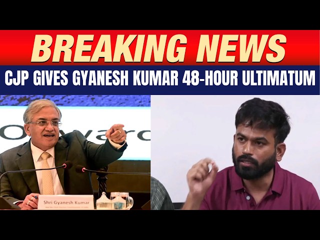 SIR Row: CJP Gives CEC Gyanesh Kumar 48-Hour Resignation Ultimatum | 3 Key Demands | News9