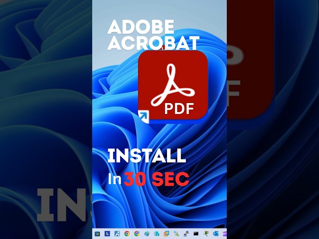 Adobe Acrobat PDF How to Install #shorts #youtubeshorts #viralvideo