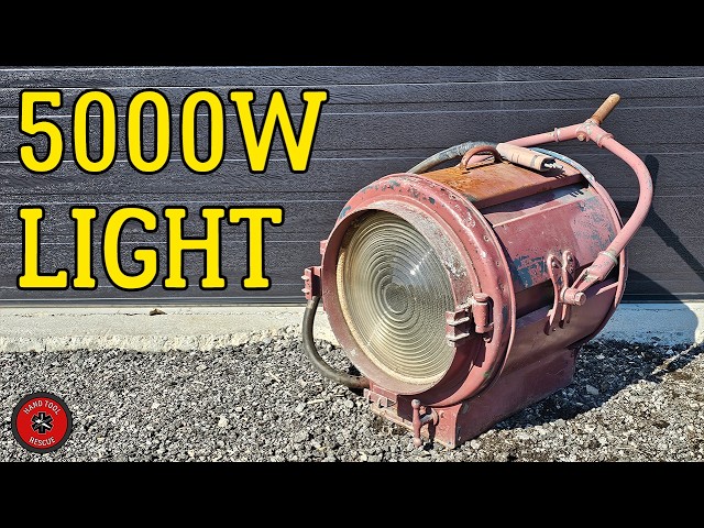 Antique Movie Set Light [Restoration]