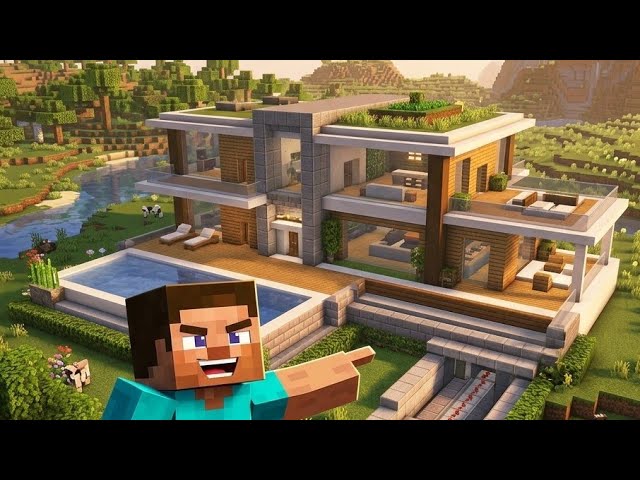 Minecraft creative mode house