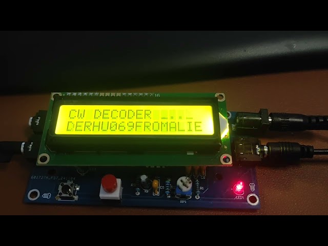 CW Decoder from AliExpress, It works