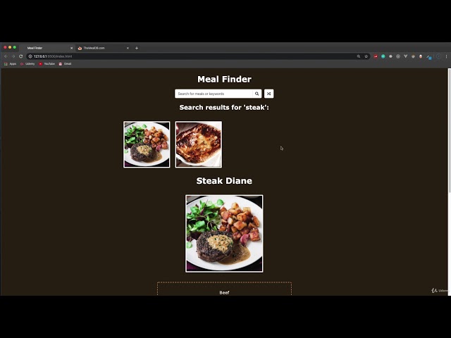 MEAL FINDER  USING JAVA-SCRIPT EP:1