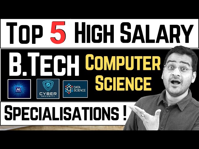 💥B.Tech CSE Top 5 Specializations💥 B.Tech Computer Science Best Career Options! #btech #btechjobs