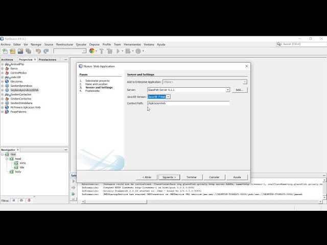Aplicación Web en Java CRUD a Base de Datos MYSQL