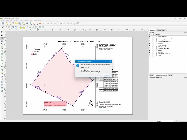 Automatically create a layout in QGIS from UTM coordinates