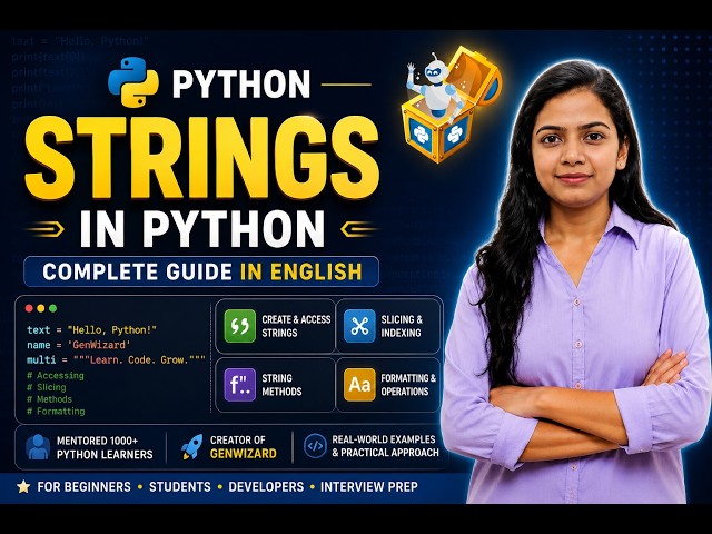 Strings in Python | Complete Tutorial for Beginners | In English