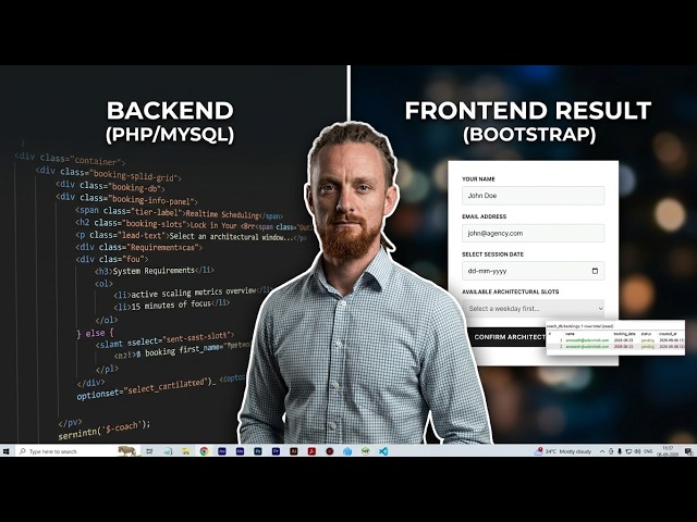 Build a Professional PHP Coaching Website | Bootstrap 5 + PHP + MySQL Case Study 🚀