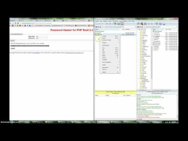 Shell in a Browser - PHP Shell
