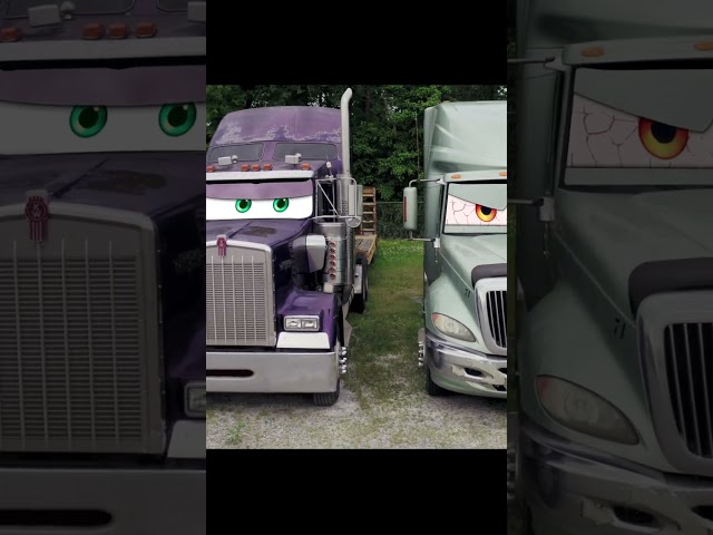 Trucks 😡 #short #car #cars #pixar #vfx  #truck #fun